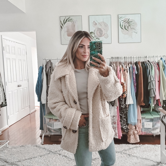 Free People Jackets & Blazers - Free people so soft cozy teddy peacoat jacket
